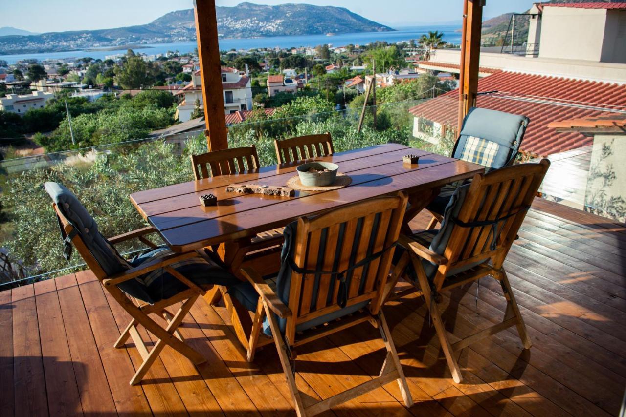 Small House Great View In Porto-Rafti Gulf Pórto Ráfti Dış mekan fotoğraf